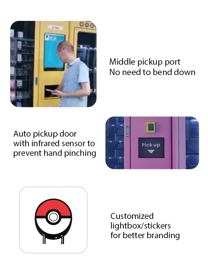 Pokémon Vending Machine with Customized Graphics Nayax Card Reader Spanish UI for European Market