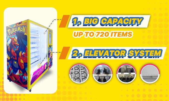 Pokemon Vending Machine have Super-Large Storage – Minimize Restocking, Maximize Convenience and Elevator Delivery System